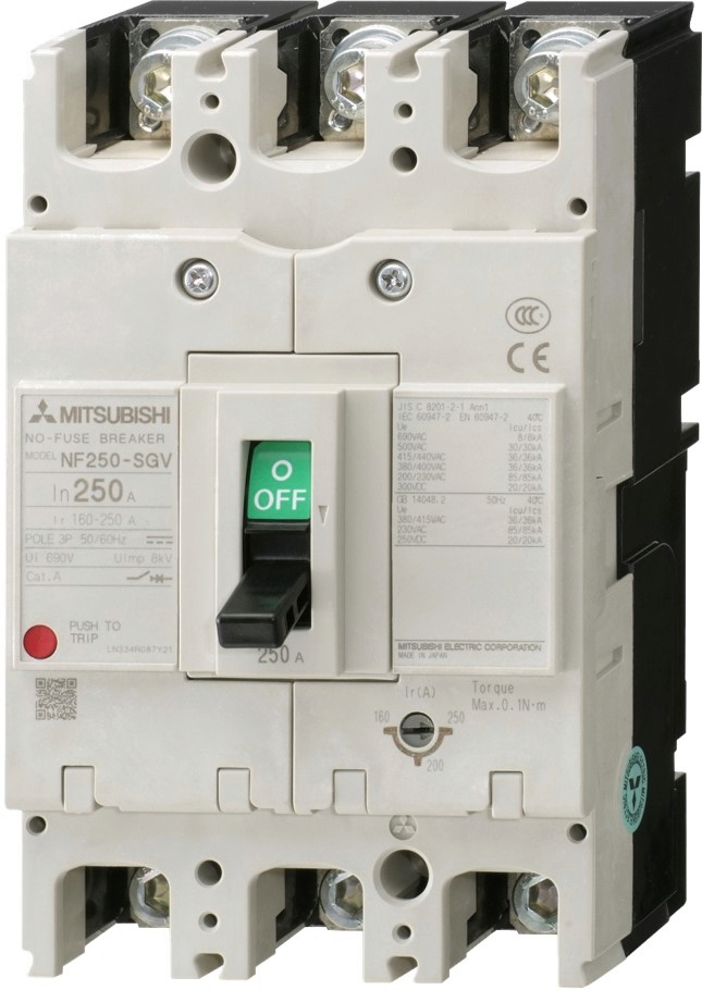 NF250-HEV 3P 125-250A | Moulded-Case Circuit Breaker | MCCB | LVS